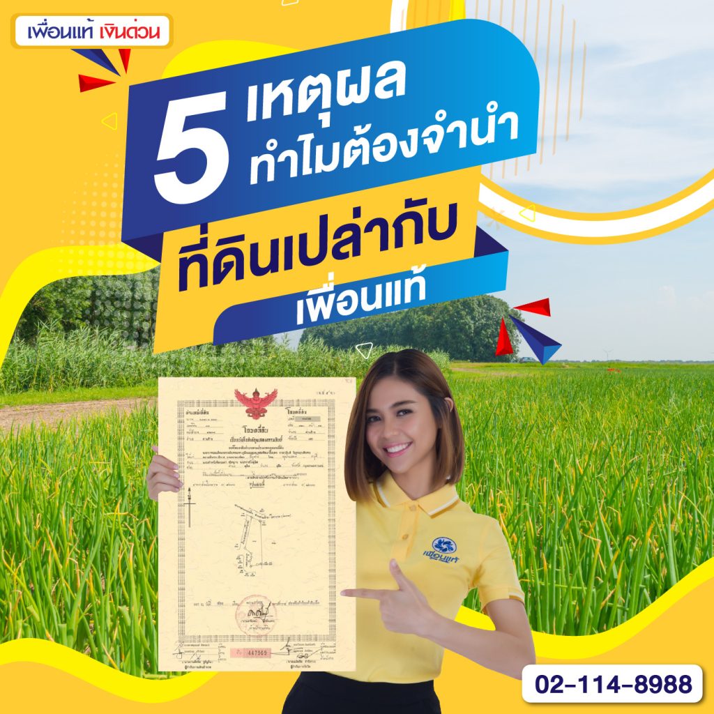 จำนำที่ดินเปล่า, โฉนดที่ดิน, เพื่อนแท้